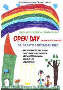 locandina open day scuola dell'infanzia