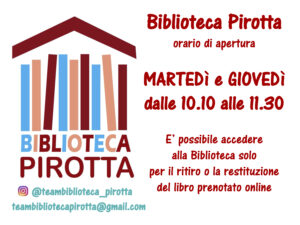orari Biblioteca Pirotta