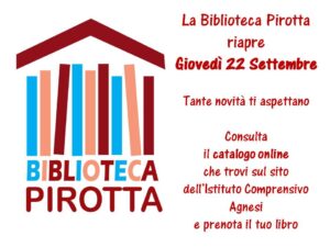 riapertura biblioteca Pirotta